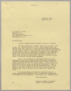 [Letter from Isaac H. Kempner to Walter F. Woodul, March 28, 1956]