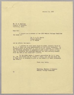 [Letter from I. H. Kempner to E. S. Holliday, January 13, 1956]