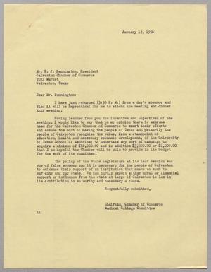 [Letter from I. H. Kempner to E. J. Pennington, January 12, 1956]