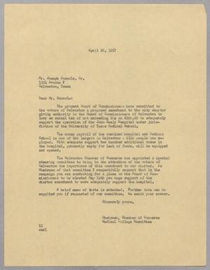[Letter from I. H. Kempner to Joseph Buccola, Sr., April 26, 1957]