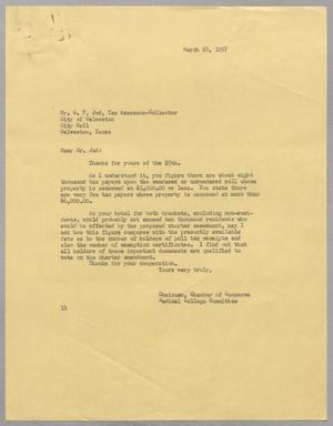 [Letter from I. H. Kempner to G. F. Jud, March 28, 1957]