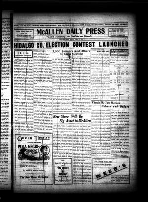 McAllen Daily Press (McAllen, Tex.), Vol. 4, No. 217, Ed. 1 Saturday, August 2, 1924