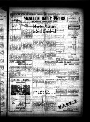 McAllen Daily Press (McAllen, Tex.), Vol. 4, No. 218, Ed. 1 Monday, August 4, 1924