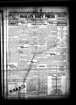 McAllen Daily Press (McAllen, Tex.), Vol. 4, No. 228, Ed. 1 Saturday, August 16, 1924