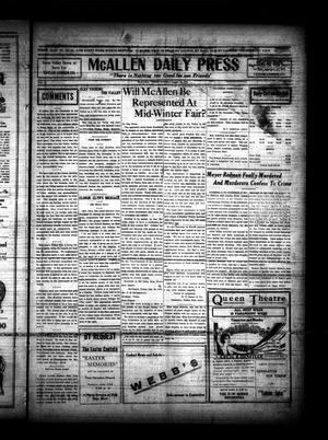McAllen Daily Press (McAllen, Tex.), Vol. 4, No. 240, Ed. 1 Saturday, August 30, 1924