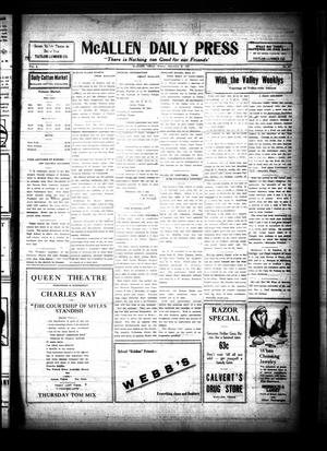 McAllen Daily Press (McAllen, Tex.), Vol. 4, No. 265, Ed. 1 Monday, September 29, 1924