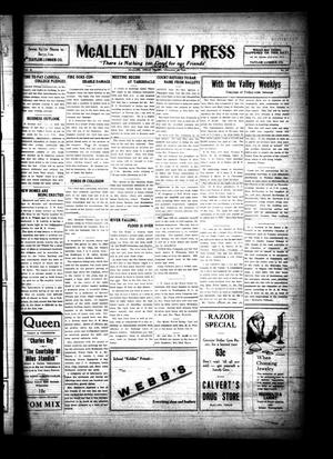 McAllen Daily Press (McAllen, Tex.), Vol. 4, No. 266, Ed. 1 Tuesday, September 30, 1924