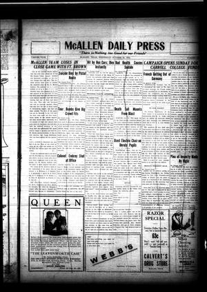 McAllen Daily Press (McAllen, Tex.), Vol. 4, No. [285], Ed. 1 Wednesday, October 22, 1924