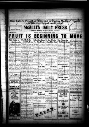 Primary view of object titled 'McAllen Daily Press (McAllen, Tex.), Vol. 4, No. 292, Ed. 1 Thursday, October 30, 1924'.
