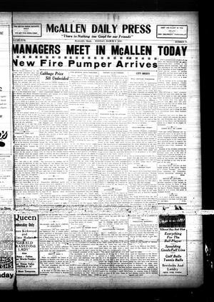 McAllen Daily Press (McAllen, Tex.), Vol. 5, No. 73, Ed. 1 Monday, March 9, 1925