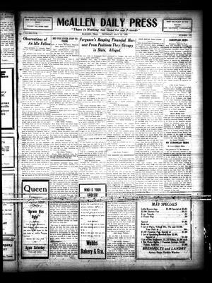 McAllen Daily Press (McAllen, Tex.), Vol. 5, No. 130, Ed. 1 Thursday, May 14, 1925