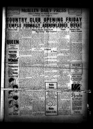 McAllen Daily Press (McAllen, Tex.), Vol. 5, No. 151, Ed. 1 Tuesday, June 9, 1925