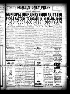 McAllen Daily Press (McAllen, Tex.), Vol. 5, No. 159, Ed. 1 Thursday, June 18, 1925