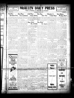 McAllen Daily Press (McAllen, Tex.), Vol. 5, No. 159, Ed. 1 Thursday, June 25, 1925