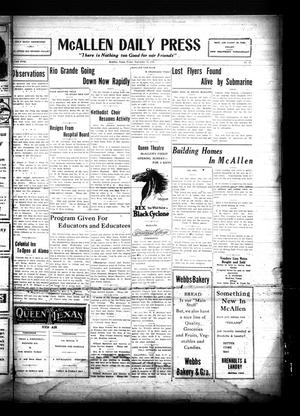 McAllen Daily Press (McAllen, Tex.), Vol. 5, No. 225, Ed. 1 Friday, September 11, 1925