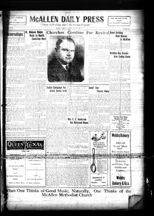 McAllen Daily Press (McAllen, Tex.), Vol. 5, No. 237, Ed. 1 Friday, September 25, 1925