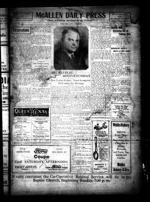 McAllen Daily Press (McAllen, Tex.), Vol. 5, No. 243, Ed. 1 Friday, October 2, 1925
