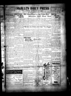 McAllen Daily Press (McAllen, Tex.), Vol. 5, No. 246, Ed. 1 Tuesday, October 6, 1925