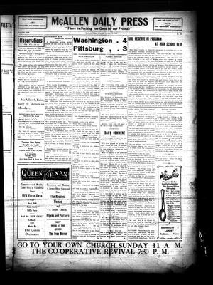 McAllen Daily Press (McAllen, Tex.), Vol. 5, No. 250, Ed. 1 Saturday, October 10, 1925