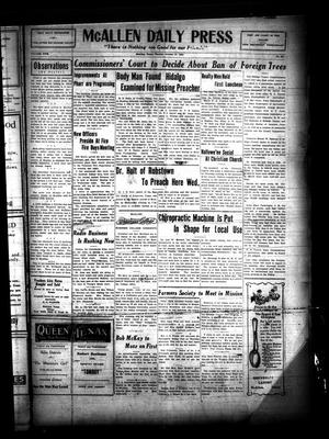 McAllen Daily Press (McAllen, Tex.), Vol. 5, No. 264, Ed. 1 Tuesday, October 27, 1925