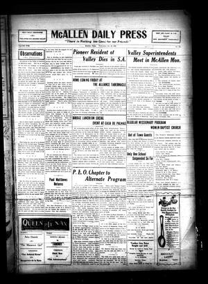 McAllen Daily Press (McAllen, Tex.), Vol. 5, No. 265, Ed. 1 Wednesday, October 28, 1925