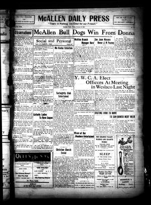 McAllen Daily Press (McAllen, Tex.), Vol. 5, No. 267, Ed. 1 Friday, October 30, 1925