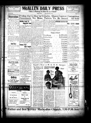 McAllen Daily Press (McAllen, Tex.), Vol. 5, No. 278, Ed. 1 Friday, November 13, 1925