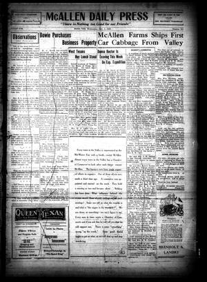 McAllen Daily Press (McAllen, Tex.), Vol. 5, No. 291, Ed. 1 Wednesday, December 2, 1925