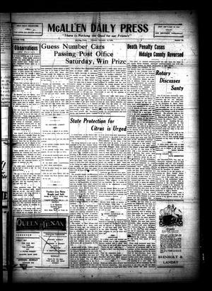 McAllen Daily Press (McAllen, Tex.), Vol. 5, No. 298, Ed. 1 Thursday, December 10, 1925