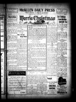 McAllen Daily Press (McAllen, Tex.), Vol. 5, No. 310, Ed. 1 Thursday, December 24, 1925