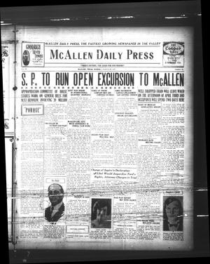 McAllen Daily Press (McAllen, Tex.), Vol. 6, No. 74, Ed. 1 Monday, March 28, 1927