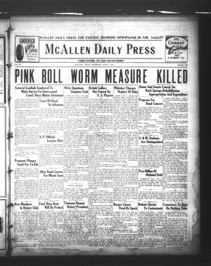McAllen Daily Press (McAllen, Tex.), Vol. 6, No. 130, Ed. 1 Thursday, June 2, 1927
