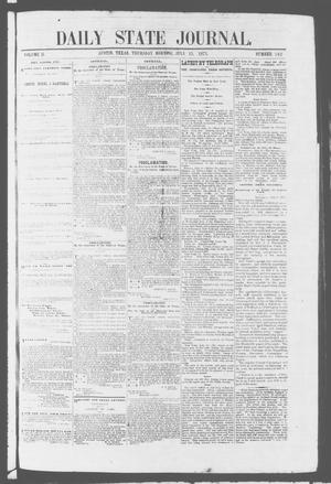 Primary view of object titled 'Daily State Journal. (Austin, Tex.), Vol. 2, No. 142, Ed. 1 Thursday, July 13, 1871'.