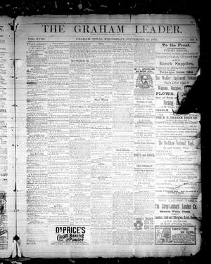 Primary view of object titled 'The Graham Leader. (Graham, Tex.), Vol. 18, No. 8, Ed. 1 Wednesday, September 20, 1893'.