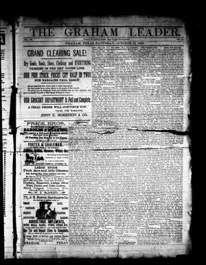 Primary view of object titled 'The Graham Leader. (Graham, Tex.), Vol. 20, No. 10, Ed. 1 Saturday, October 12, 1895'.