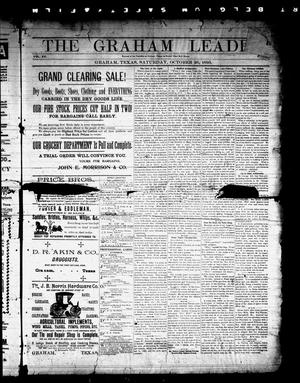 Primary view of object titled 'The Graham Leader. (Graham, Tex.), Vol. 20, No. [12], Ed. 1 Saturday, October 26, 1895'.