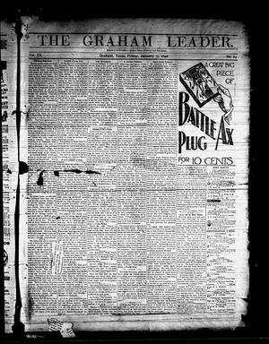 Primary view of object titled 'The Graham Leader. (Graham, Tex.), Vol. 20, No. 24, Ed. 1 Friday, January 17, 1896'.