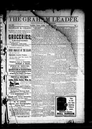 Primary view of object titled 'The Graham Leader. (Graham, Tex.), Vol. 21, No. 4, Ed. 1 Friday, August 28, 1896'.