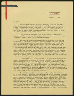 [Letter from Daniel W. Kempner to I. H. Kempner, August 2, 1955]