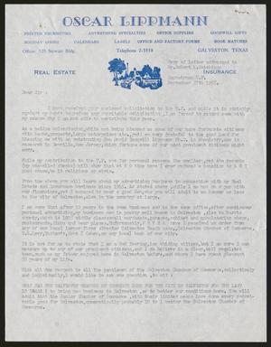 [Letter from Oscar Lippmann to Robert K. Hutchings, September 27, 1955]