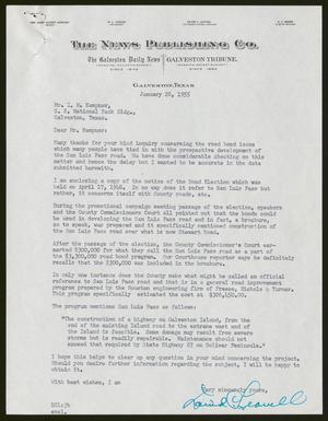 [Letter from The News Publishing Co. to I. H. Kempner, January 28, 1955]
