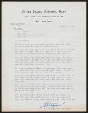 [Letter from J. E. Meyers to I. H. Kempner, December 5, 1955]