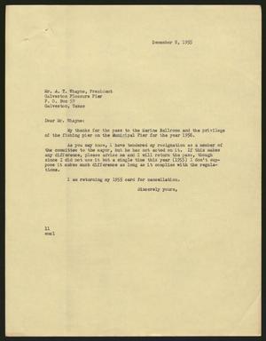 [Letter from I. H. Kempner to A. T. Whayne, December 8, 1955]