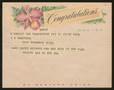 Thumbnail image of item number 1 in: '[Telegram from Marion Law Sr. and Jr. to I. H. Kempner, January 14, 1962]'.