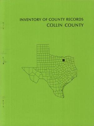 Primary view of object titled 'Inventory of County Records: Collin County Courthouse'.