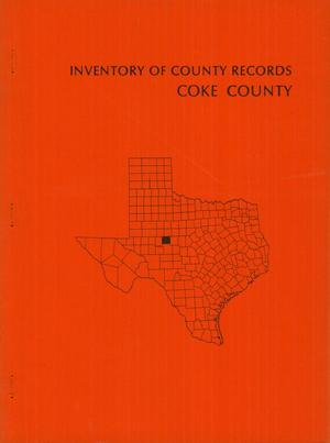 Primary view of object titled 'Inventory of County Records: Coke County Courthouse'.