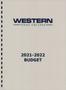 Book: Western Texas College 2021-2022 Budget