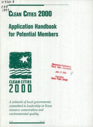 Clean Cities 2000: Application Handbook for Potential Members