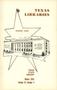 Primary view of Texas Libraries, Volume 25, Number 4, Winter 1963