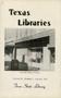 Primary view of Texas Libraries, Volume 19, Number 1, January 1957